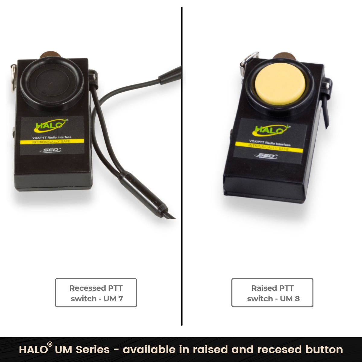 HALO® UM – Belt-mounted VOX/PTT Interface (Intrinsically Safe)
